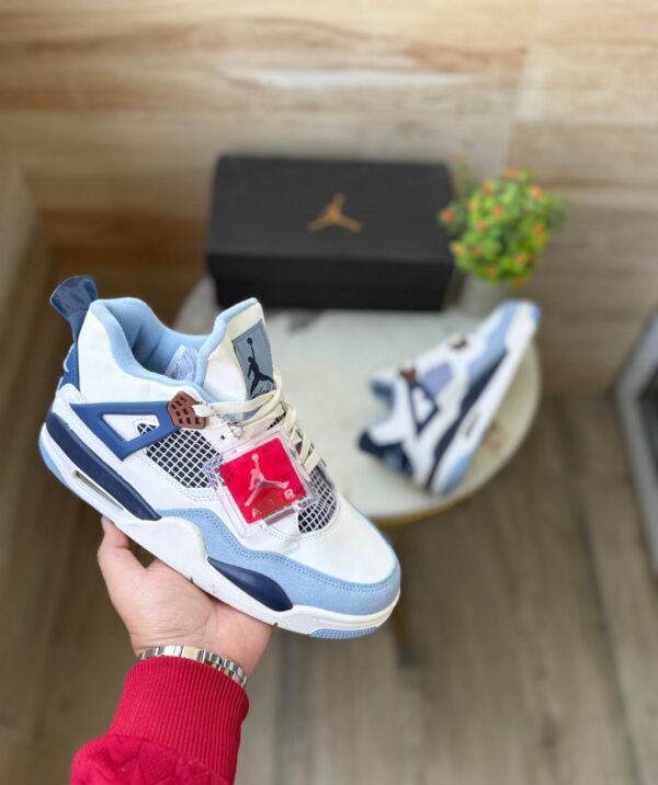 AIR JORDANS RETRO 4 MILITARY BLUE