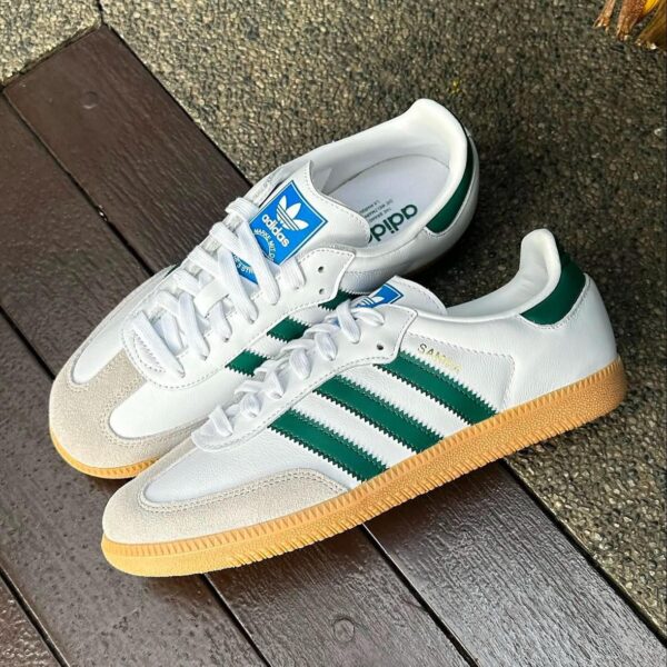 ADIDAS ORIGINALS SAMBA WHITE GREEN