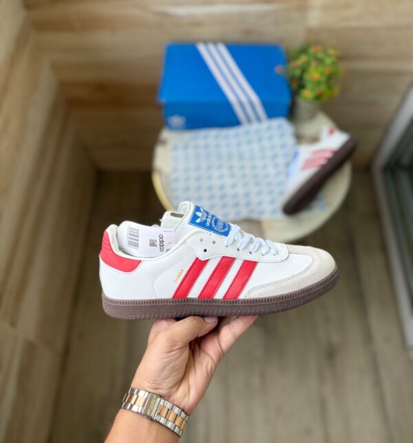 ADIDAS ORIGINALS SAMBA WHITE RED
