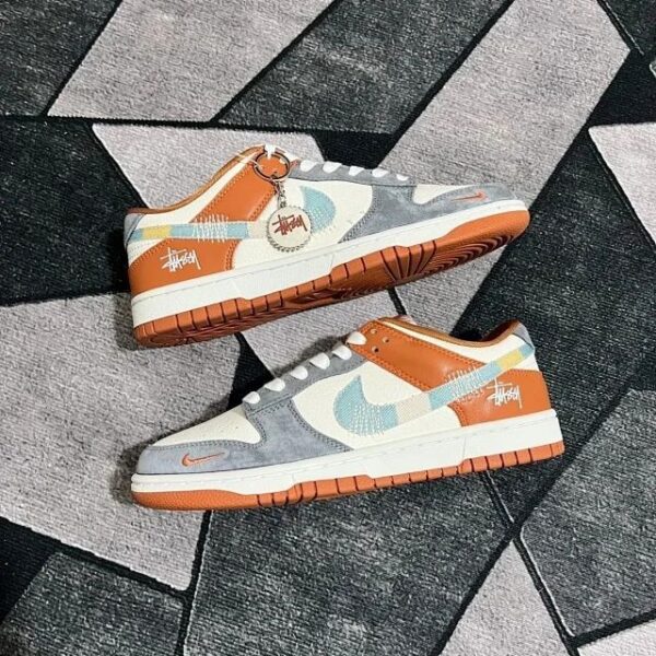 NIKE SB DUNK STUSSY GREY ORANGE 2025