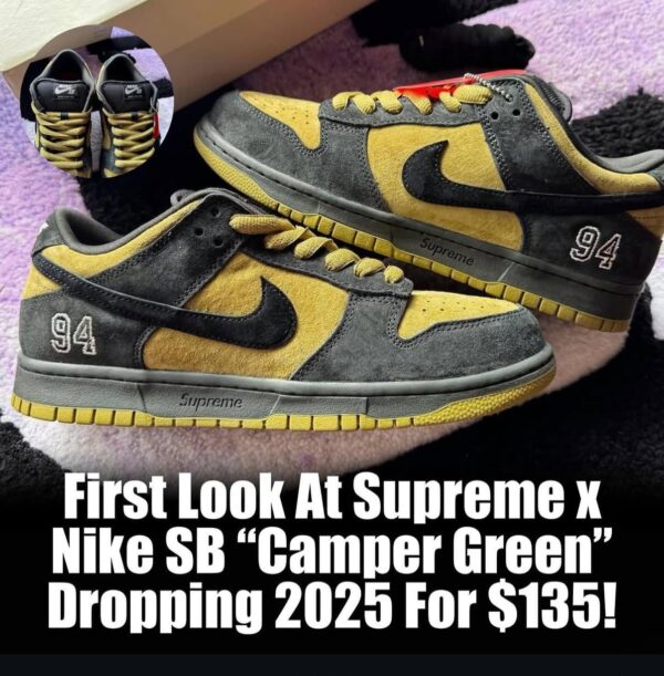 NIKE SB DUNK SUPREME 94 CAMPER GREEN 2025